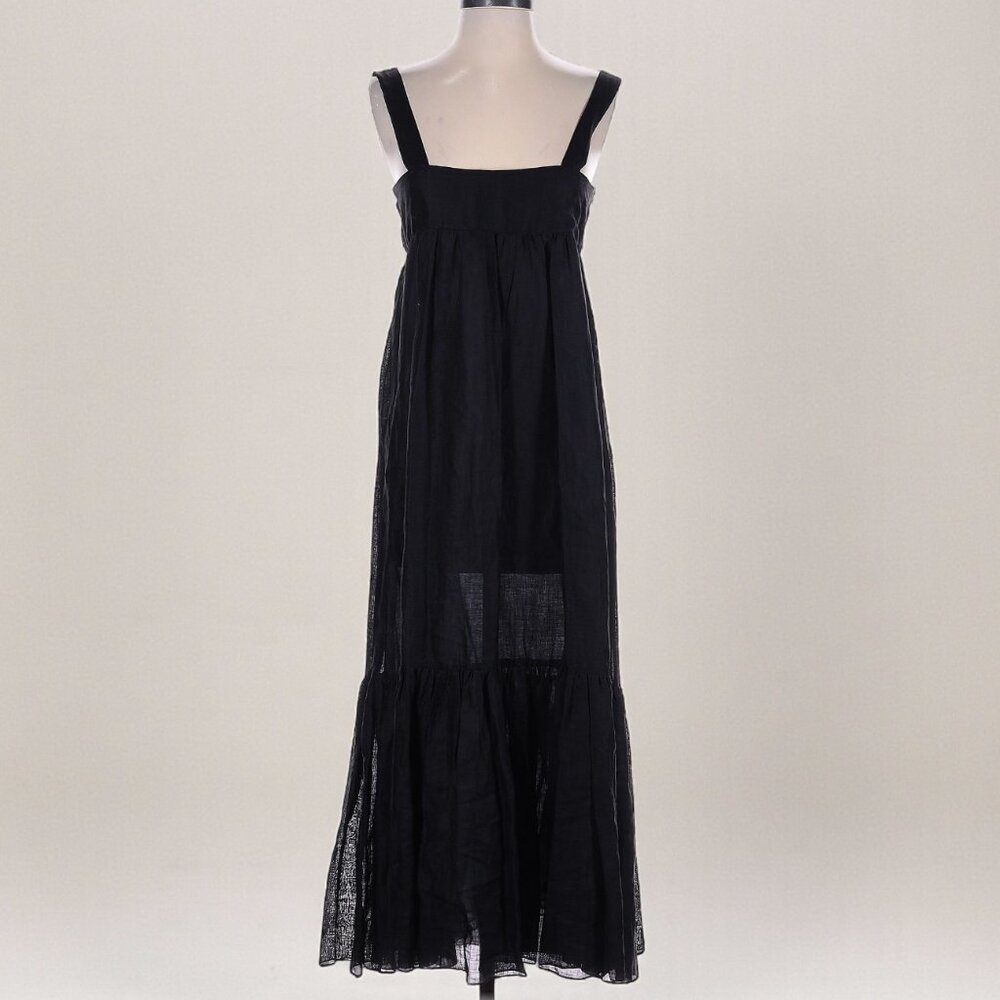 Vintage Oscar de la Renta Black Maxi Dress (Size 6)